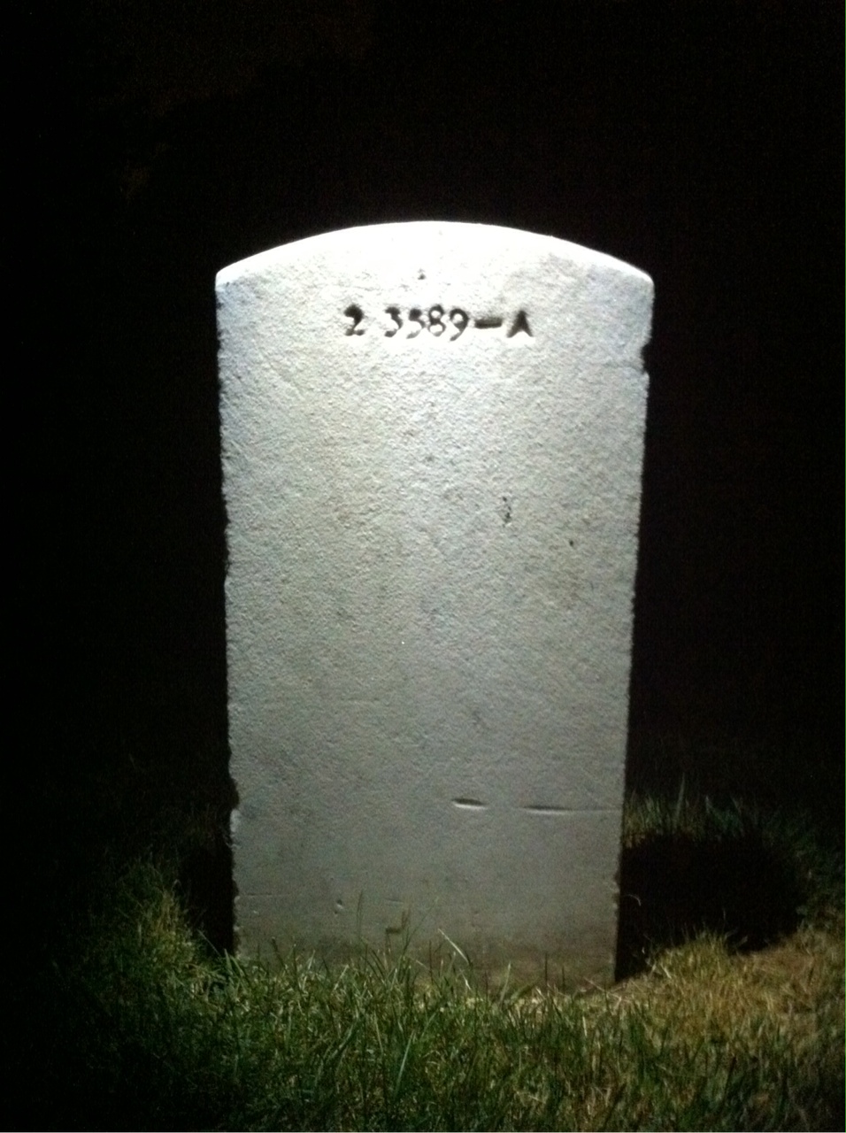 Back of headstone — Elisabeth Ashcroft