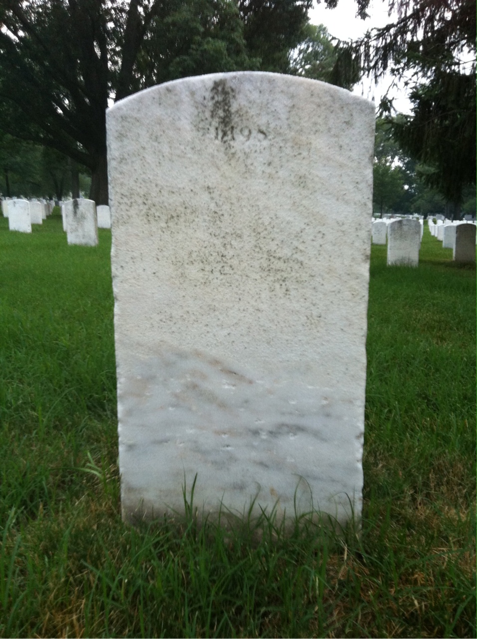 Back of headstone — Robert Murdock