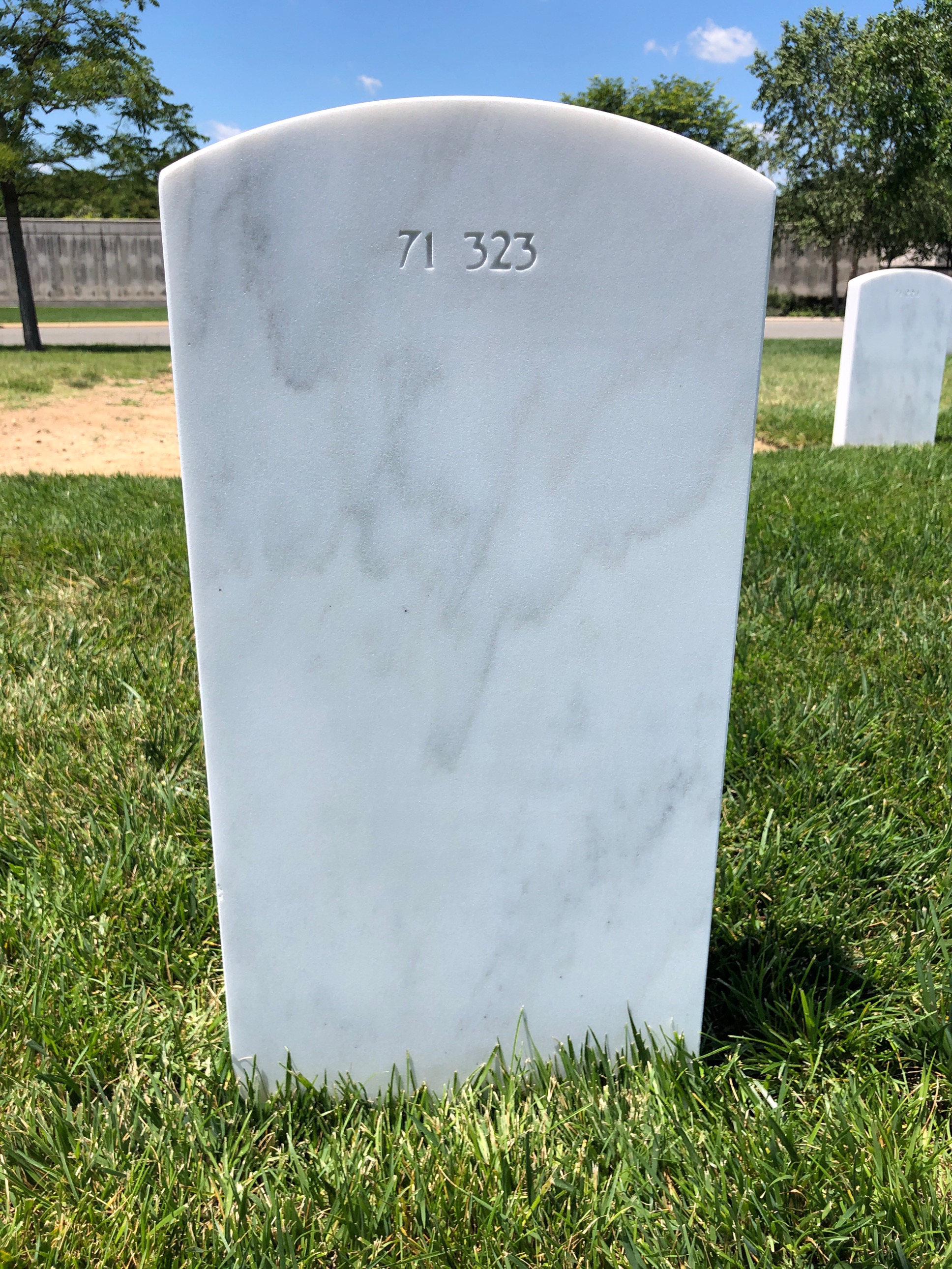 Back of headstone — Robert E Lawton