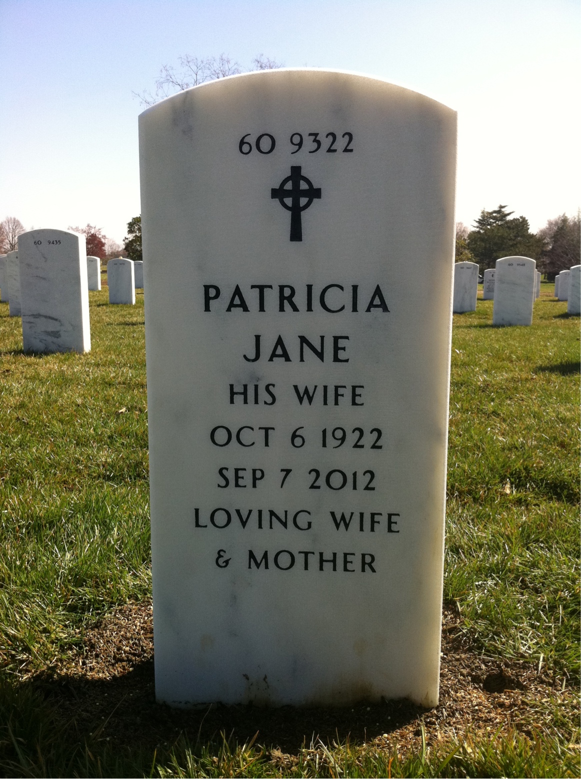 Back of headstone — Edwin O'Donnell