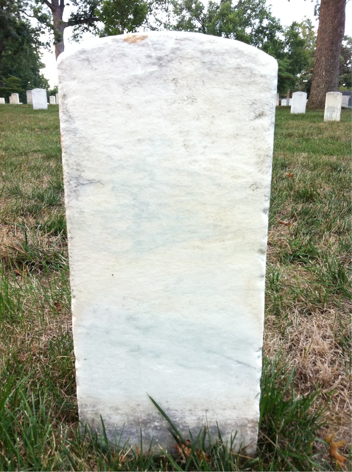 Back of headstone — Julius Balsby
