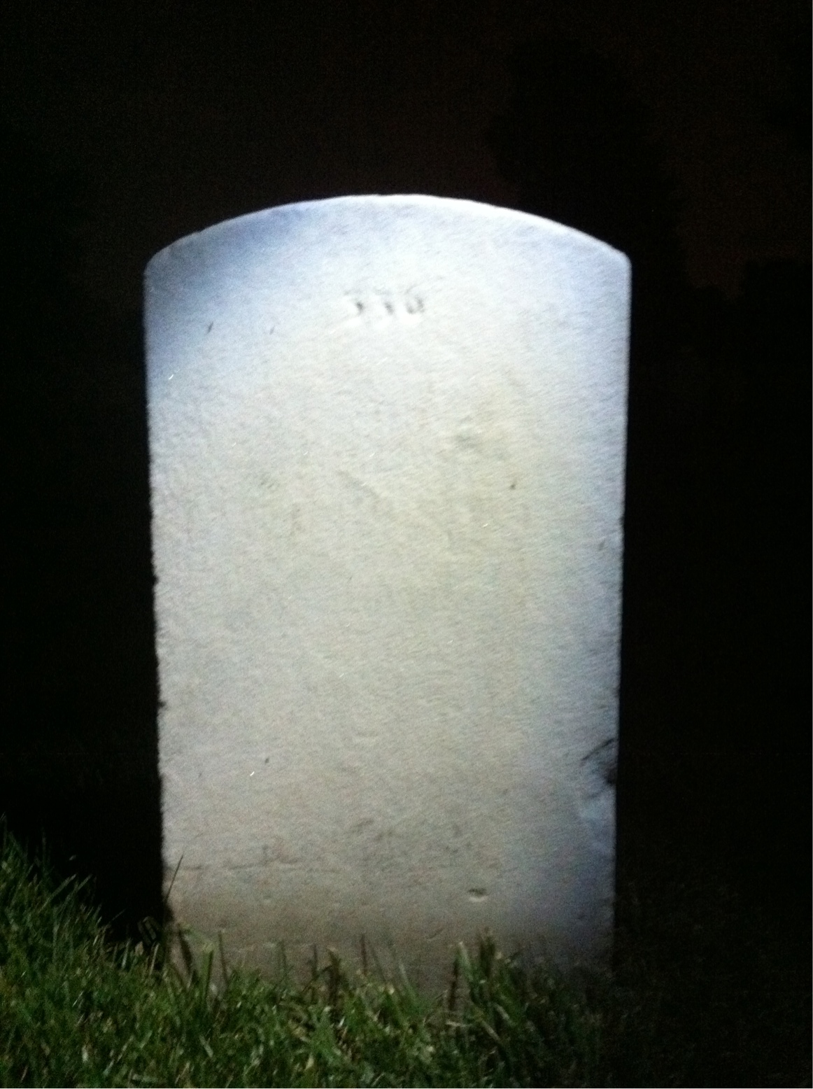 Back of headstone — William Albee