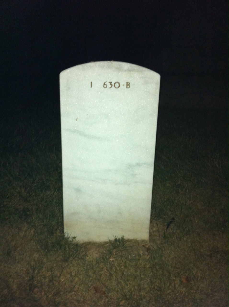 Back of headstone — Isaiah Mays