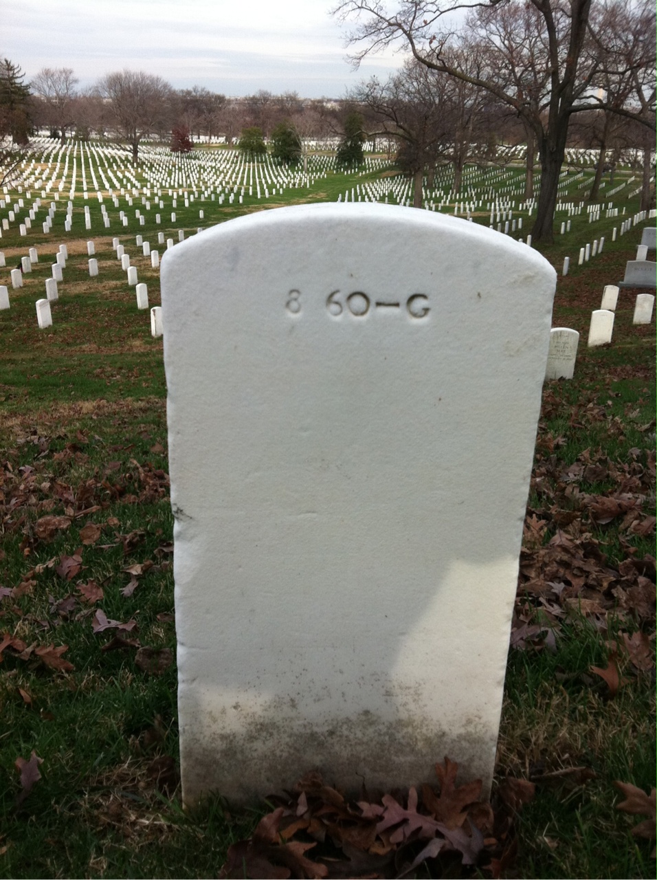 Back of headstone — David Montgomery