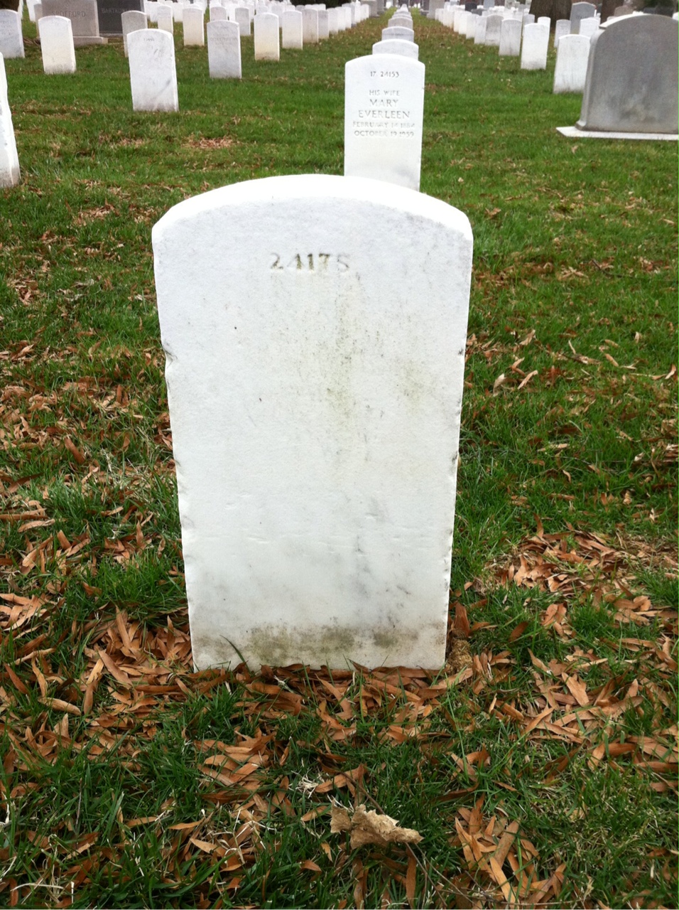Back of headstone — William Moore