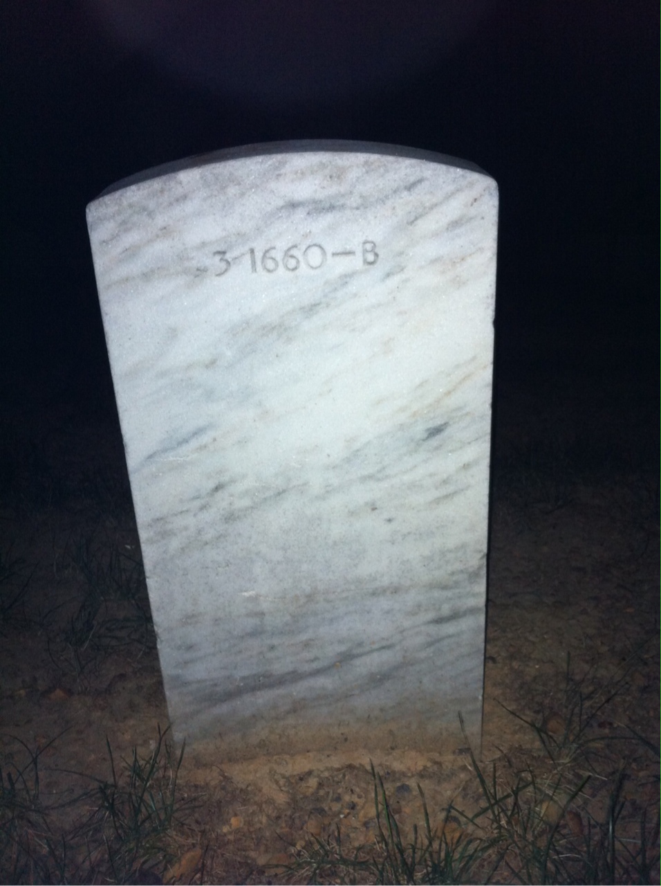Back of headstone — George Boughton