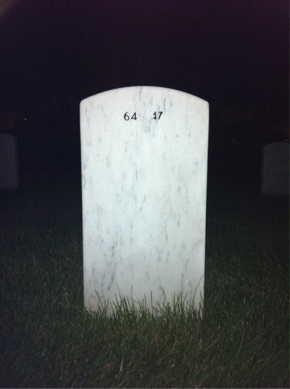Back of headstone — Charles Dreer