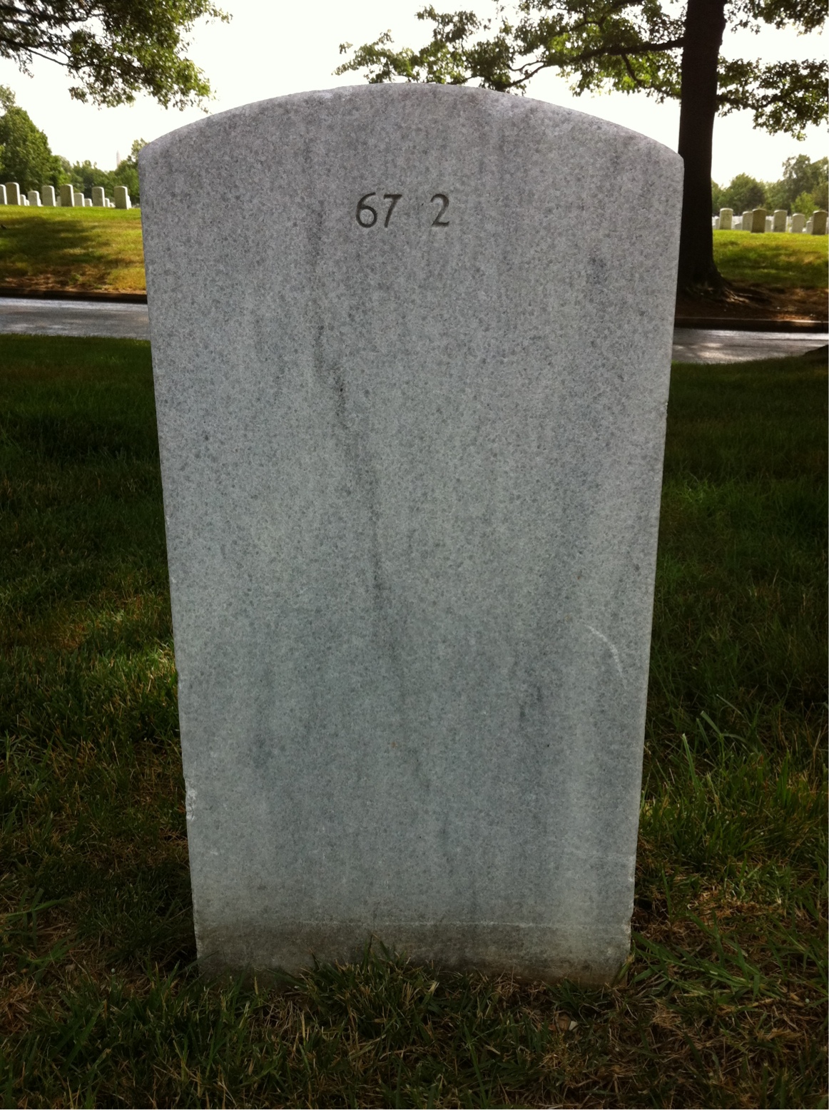 Back of headstone — Henry Abron