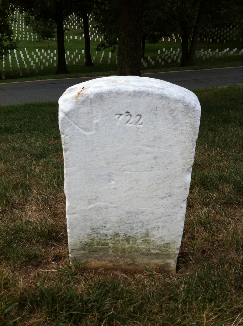 Back of headstone — John Moring