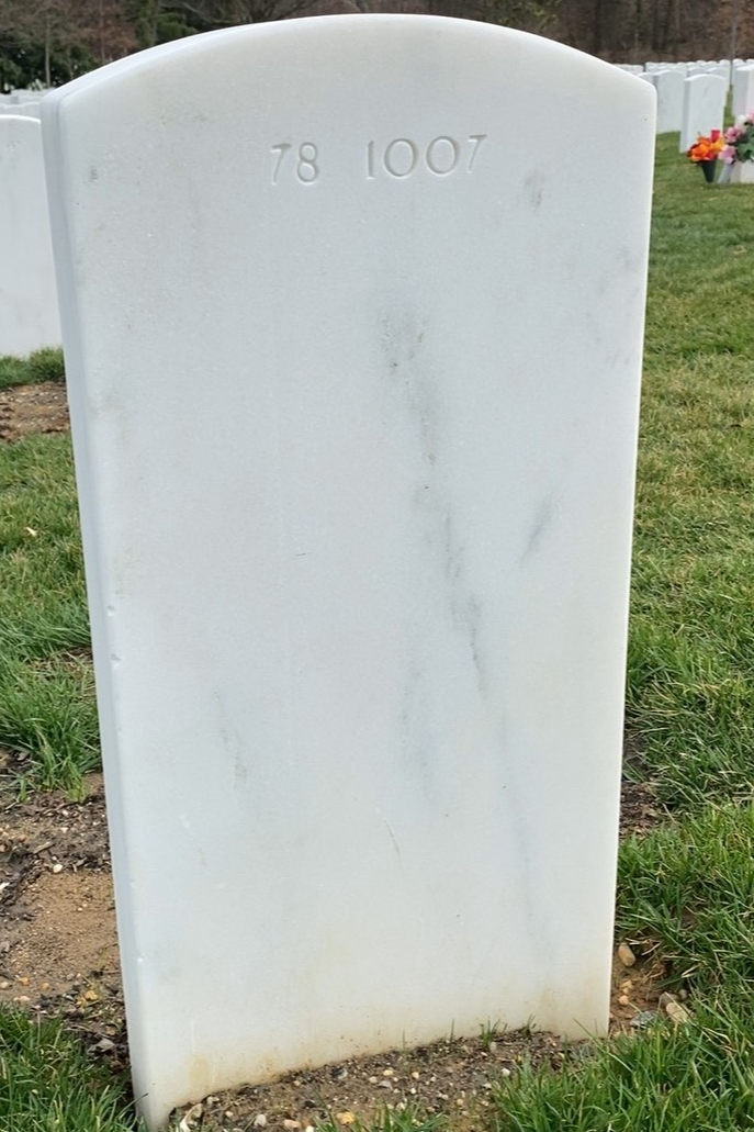 Back of headstone — Charles Bracken