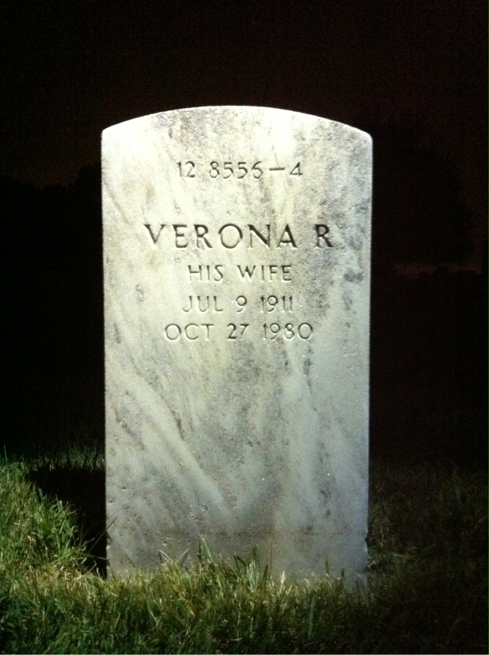Back of headstone — Bernard Babcock