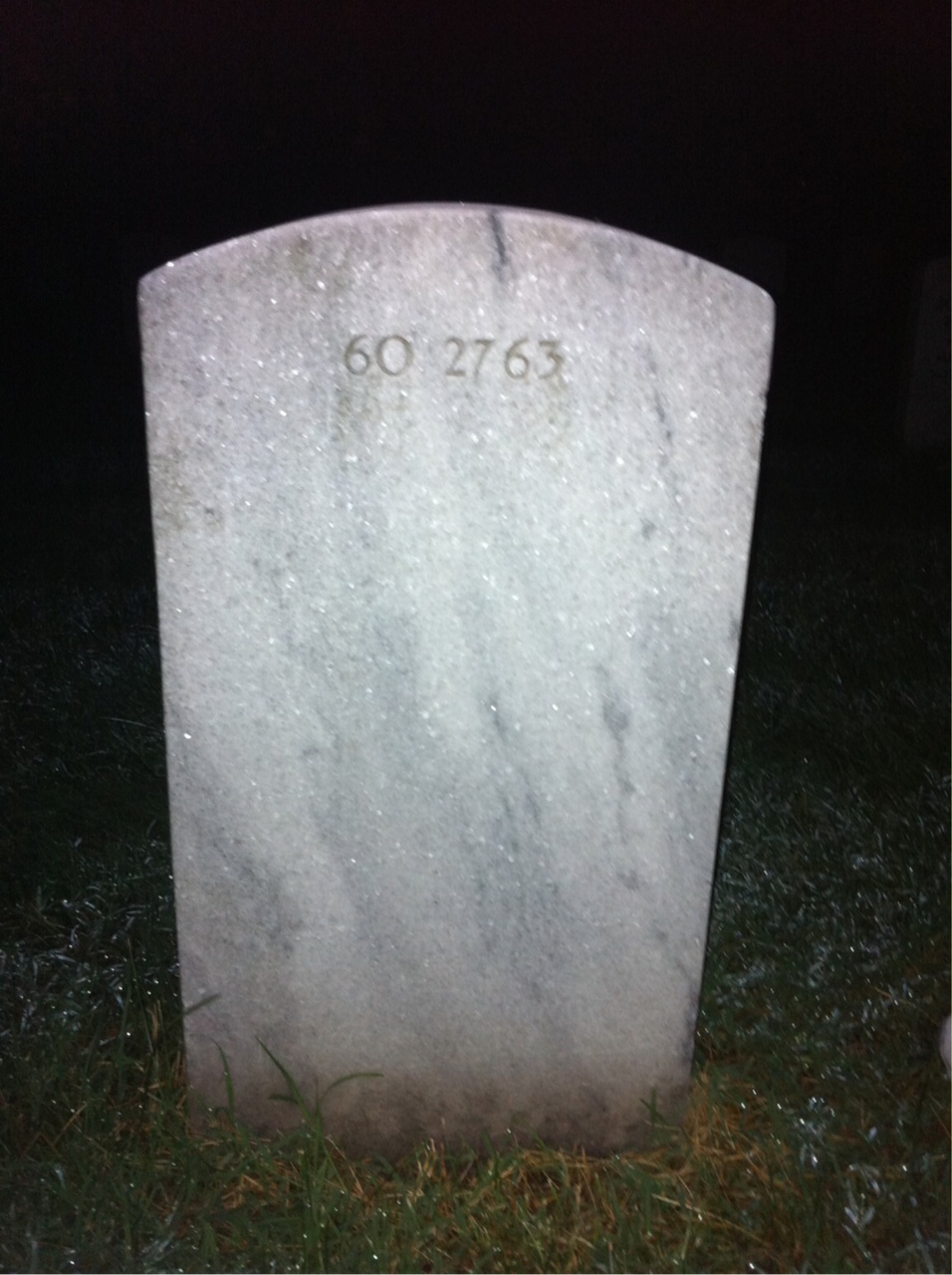 Back of headstone — Richard Miller