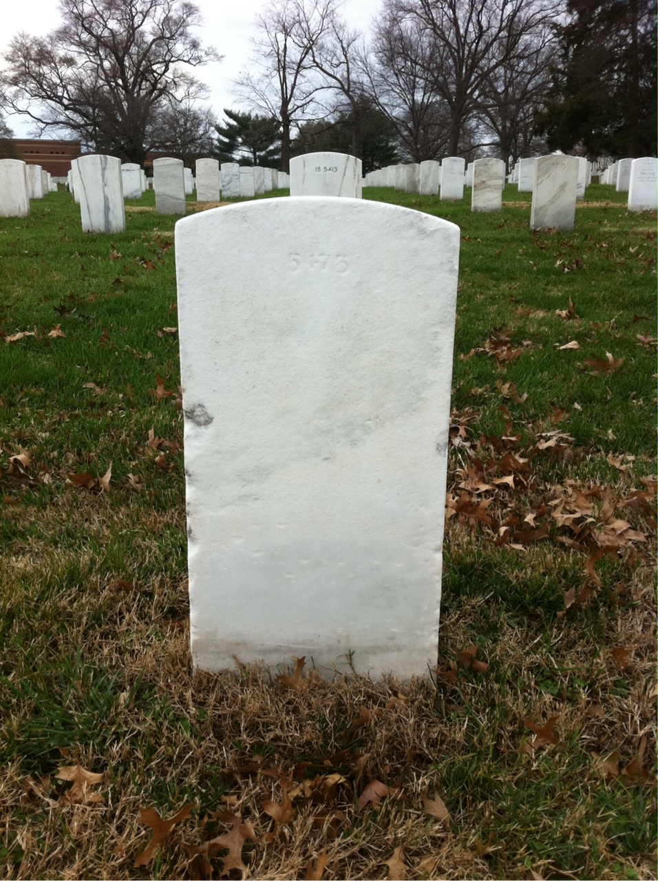 Back of headstone — Leo Motley