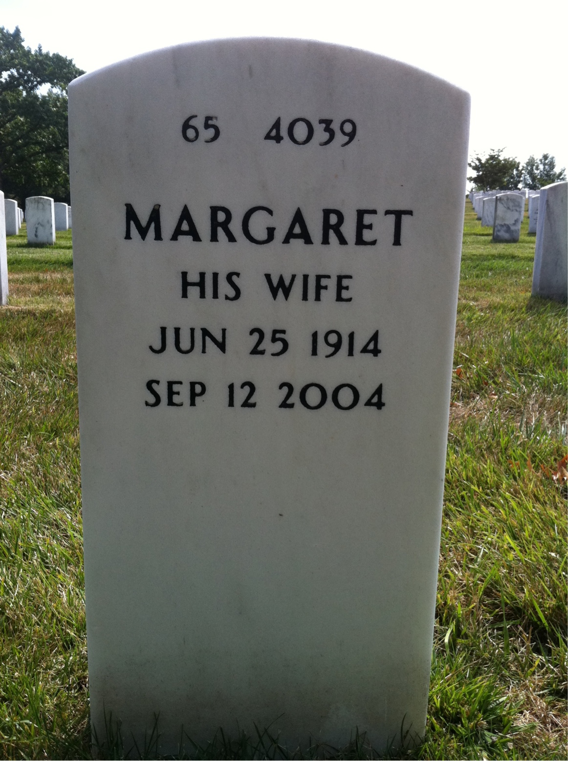 Back of headstone — Willliam Keyser