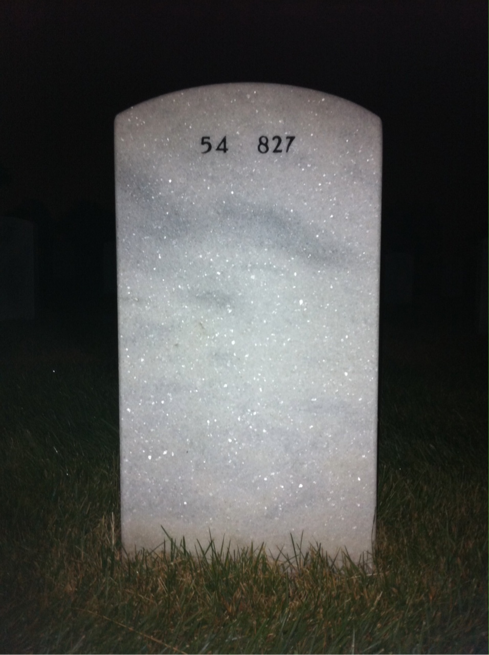 Back of headstone — James Mccoy