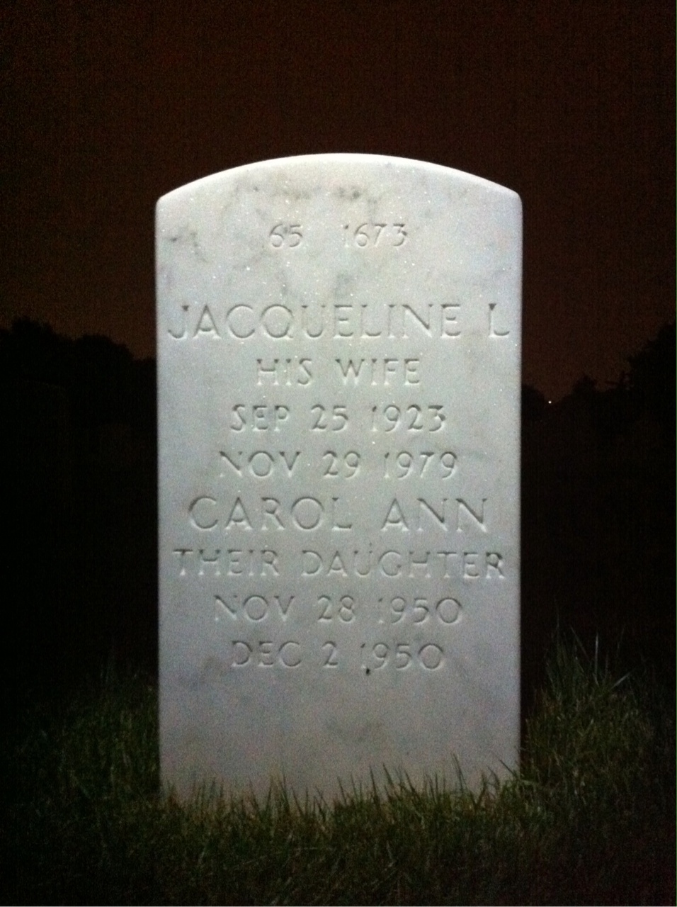 Back of headstone — Jonathan Rasmussen