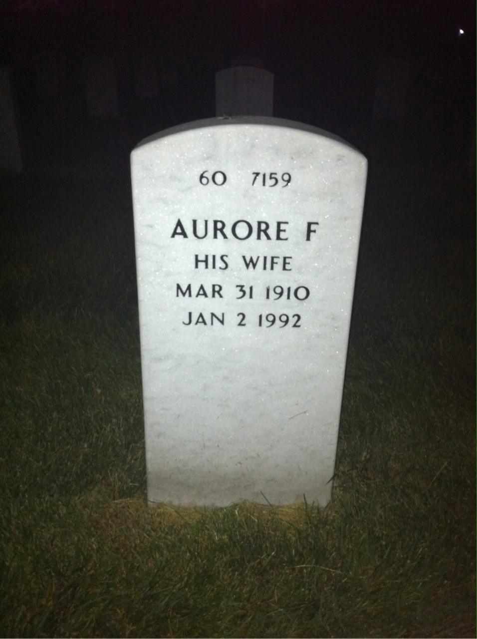 Back of headstone — Joseph Nicholas