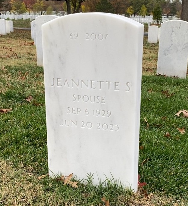Back of headstone — Michael Zello