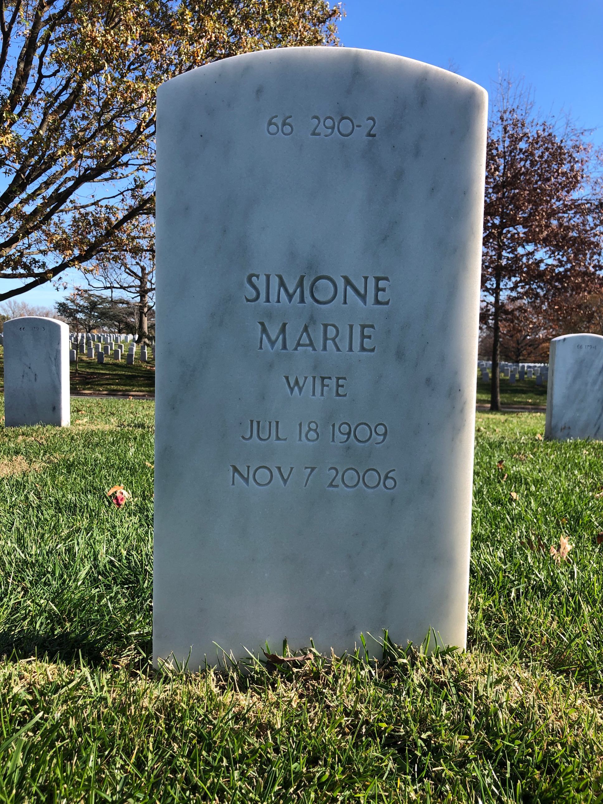 Back of headstone — Malcolm Sippy