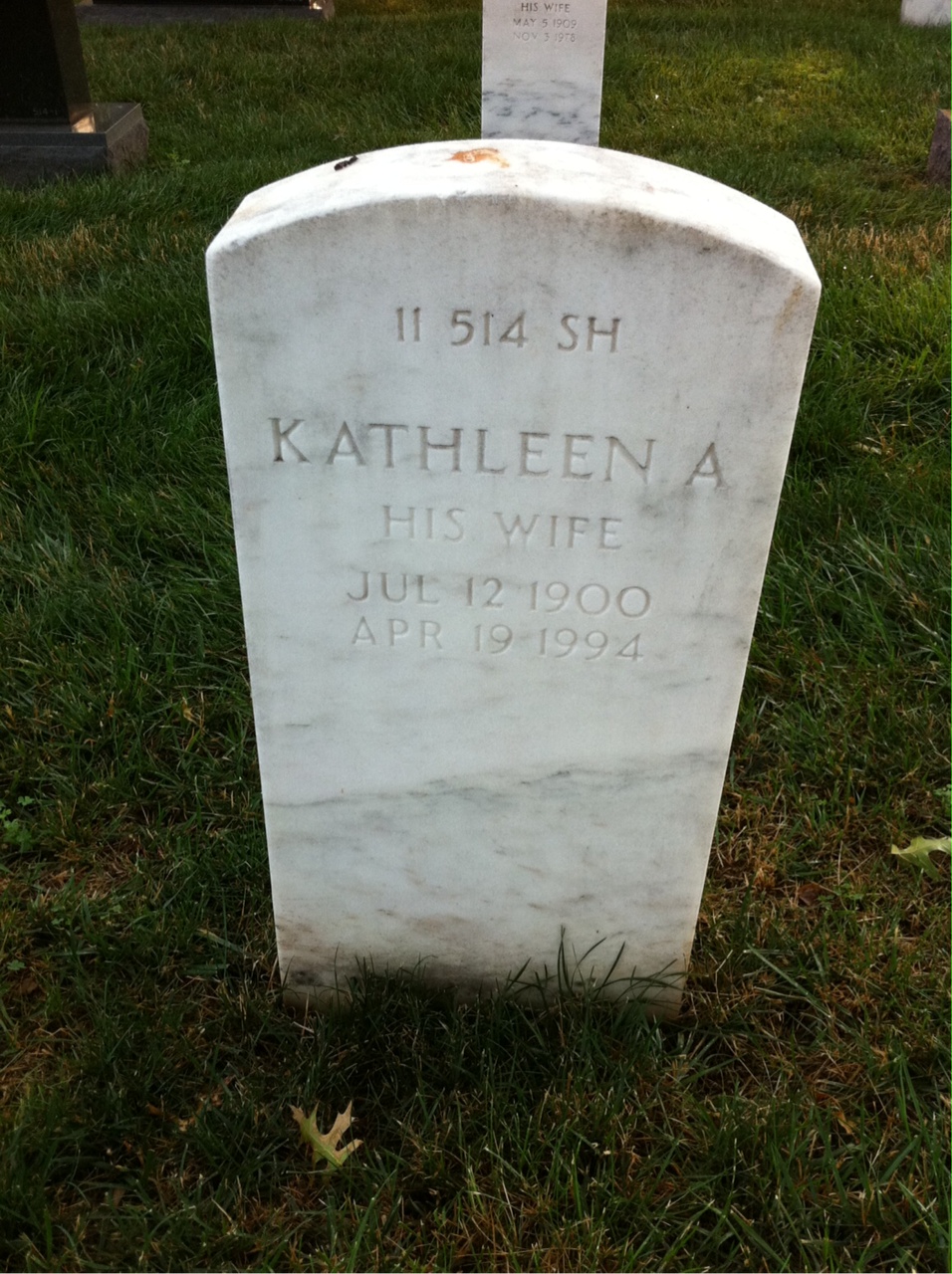 Back of headstone — Tobias Miller
