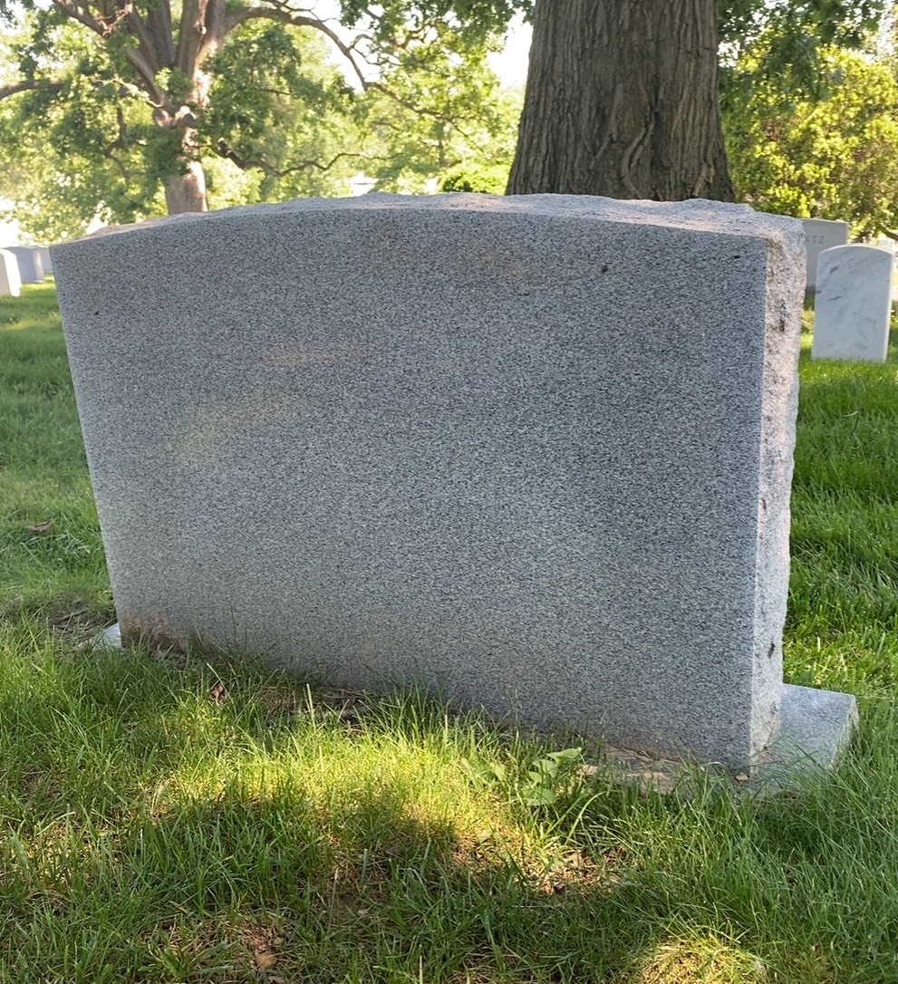 Back of headstone — Charles Dunnell