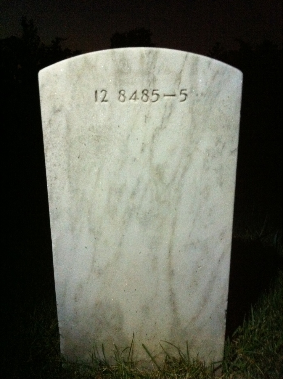 Back of headstone — Theodore Perron