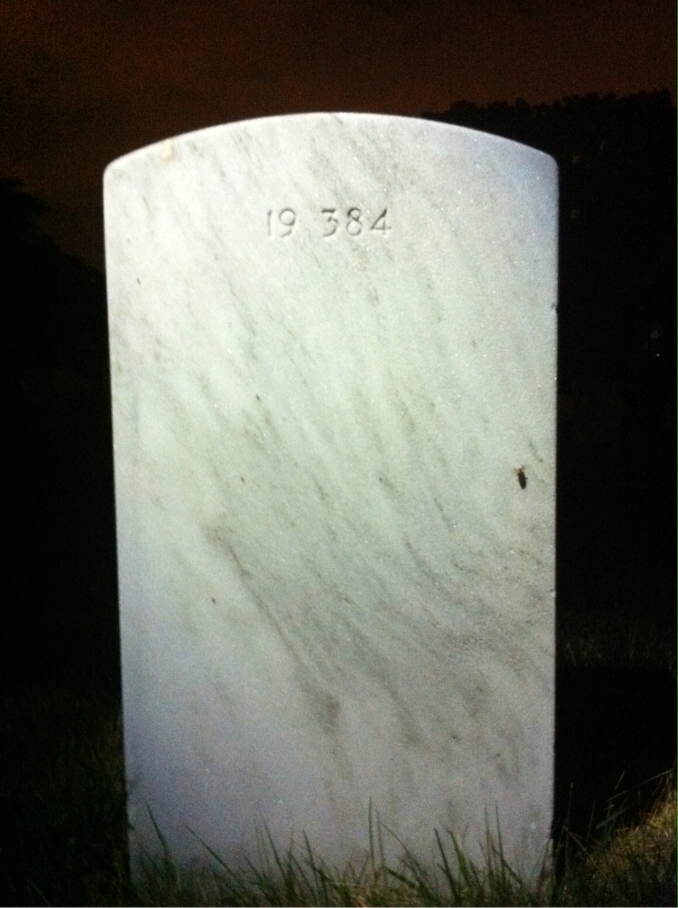 Back of headstone — Tarrence Moon