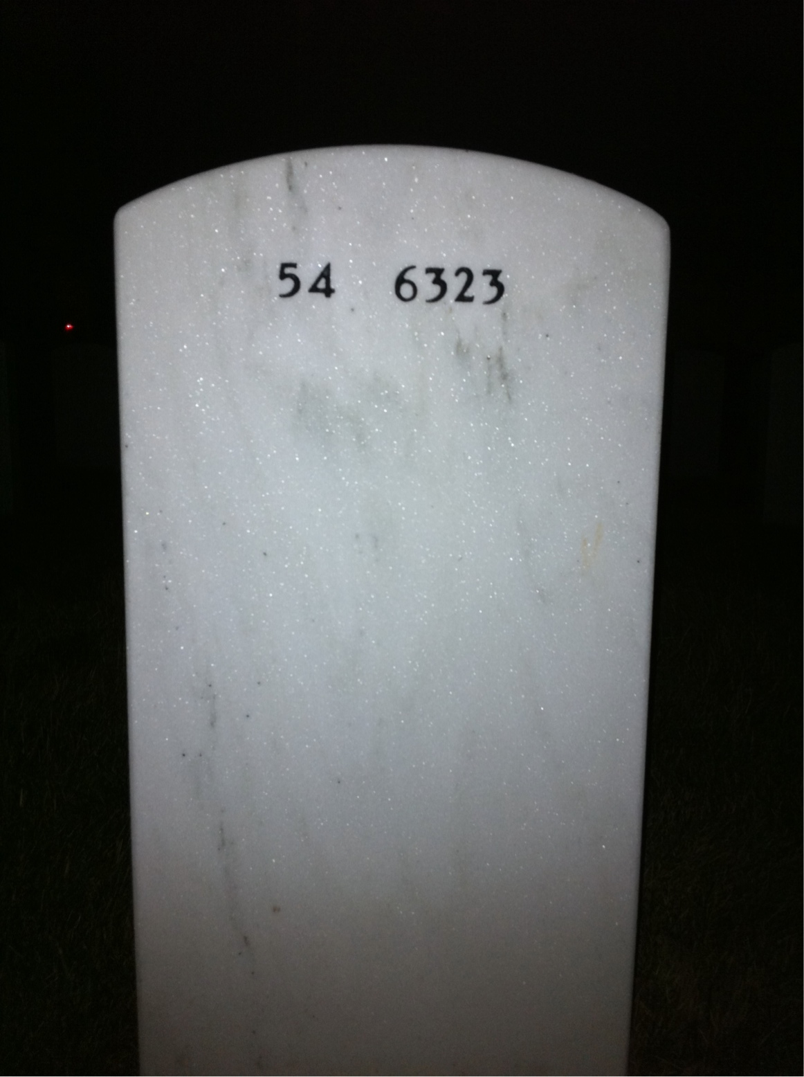 Back of headstone — Neal Ruder