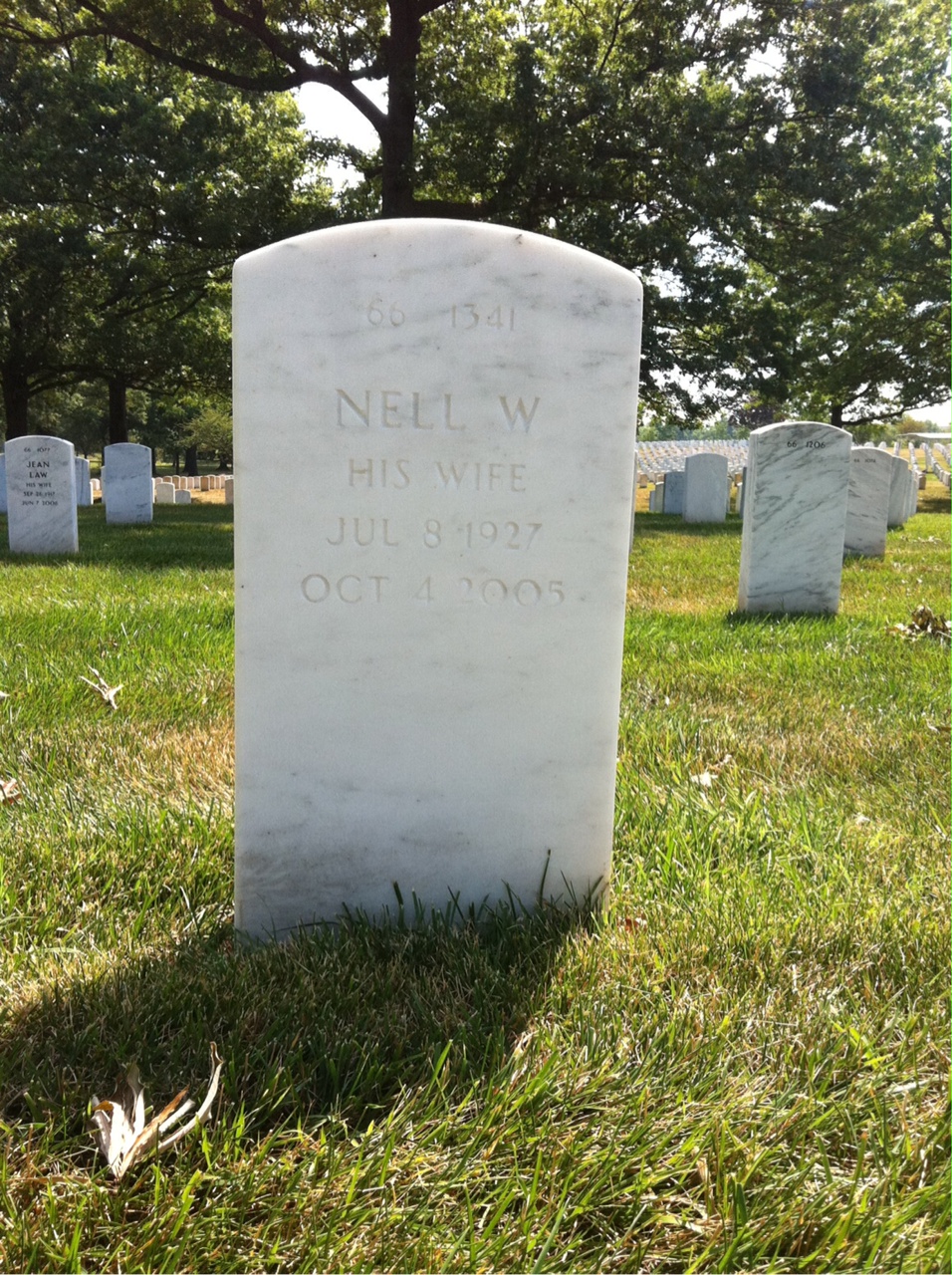 Back of headstone — Harvey Mitchell