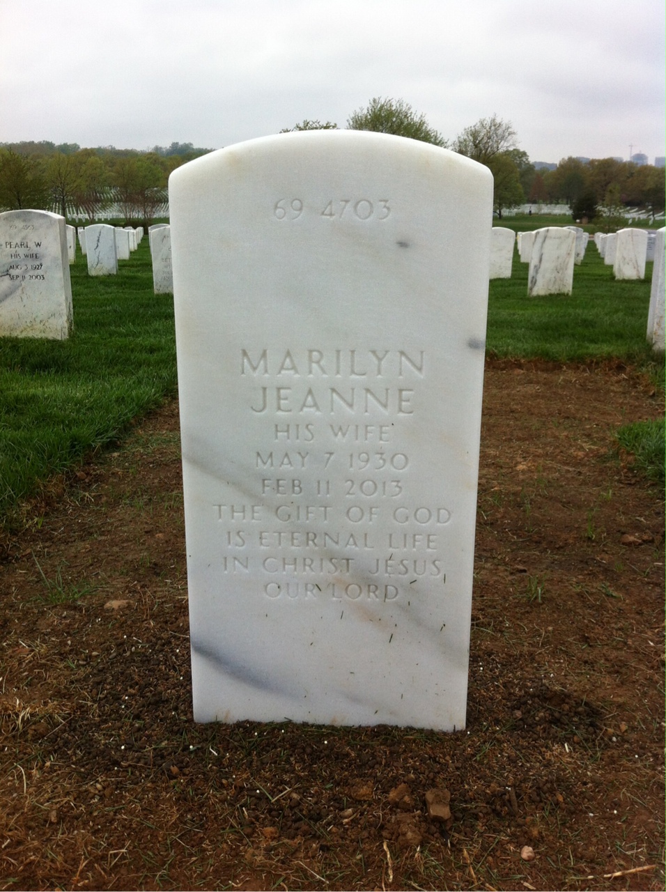 Back of headstone — Victor Chouinard