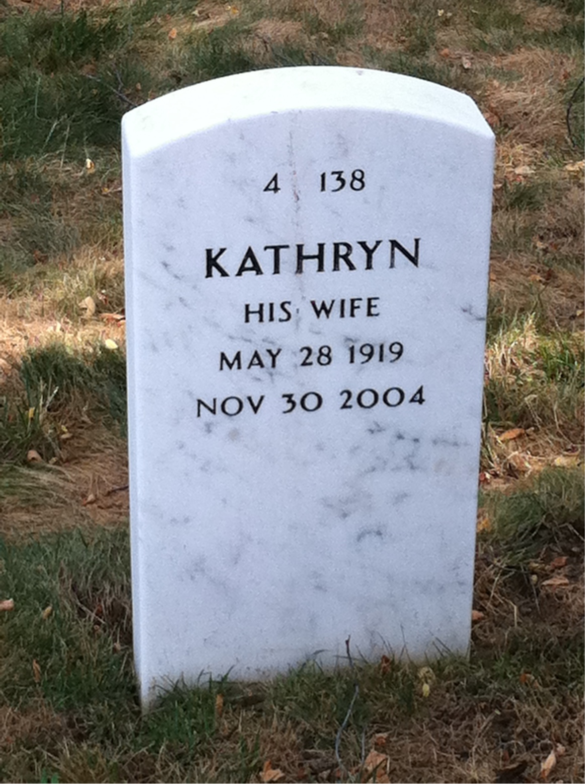 Back of headstone — Howard Goldsmith