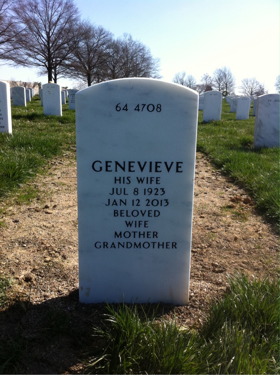 Back of headstone — Hershel Goforth