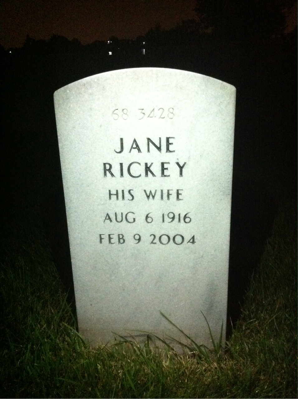 Back of headstone — Robert Jones