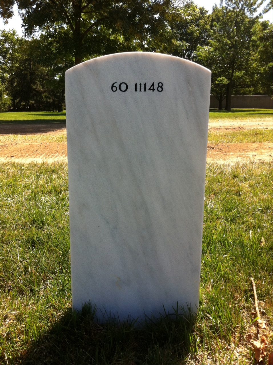 Back of headstone — James Anderson