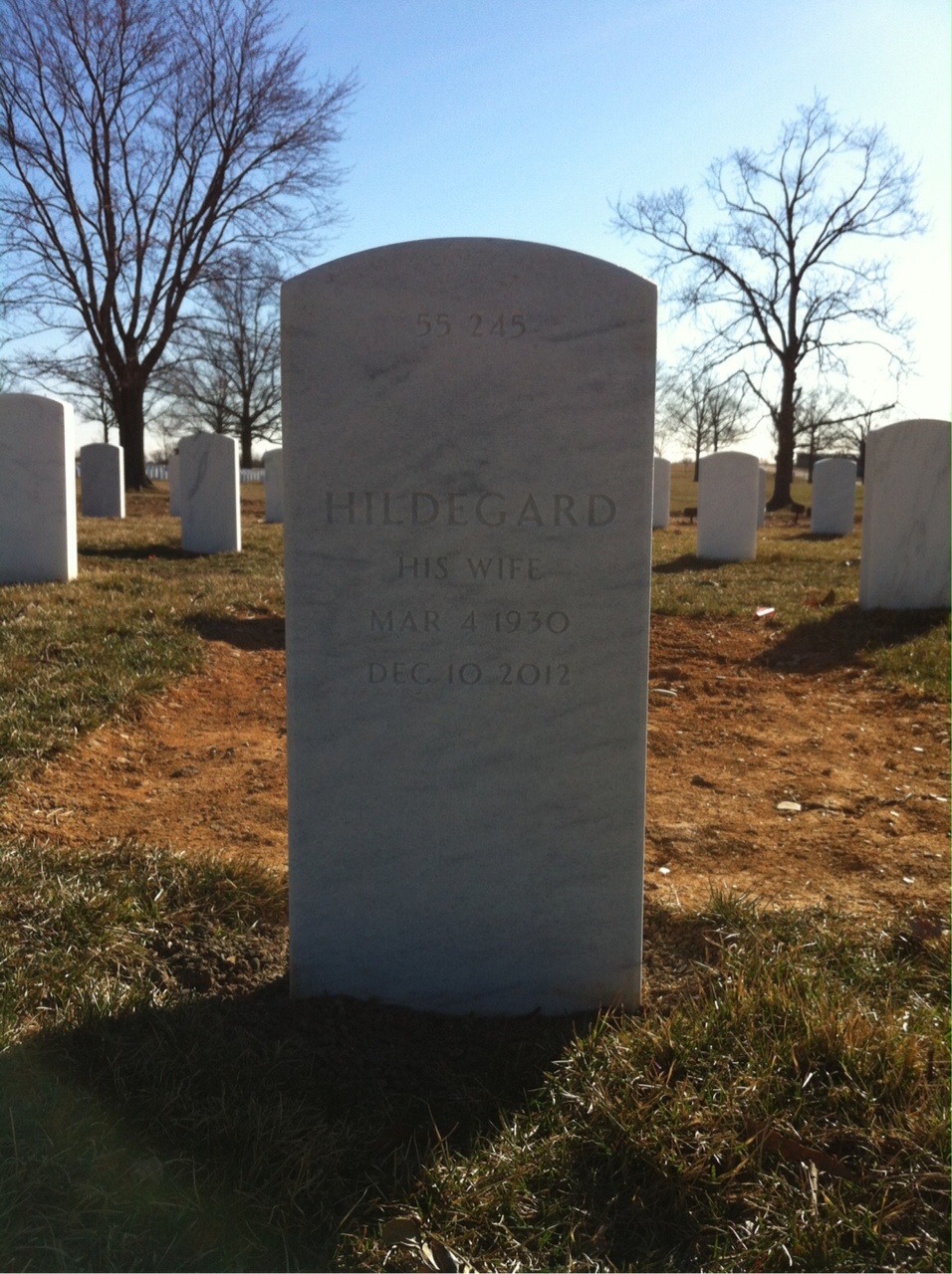 Back of headstone — Richard Allen