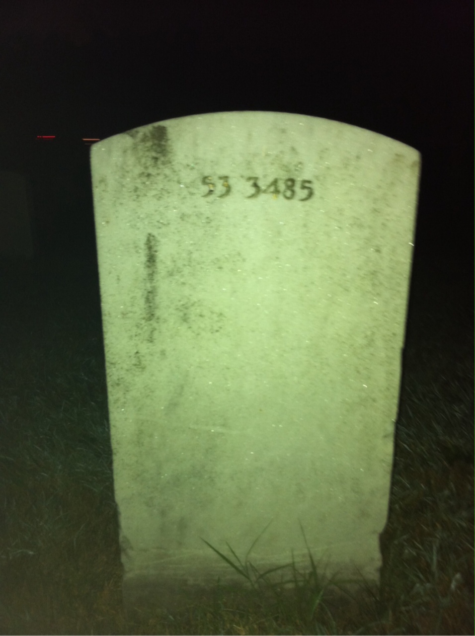 Back of headstone — Edgar Anderson