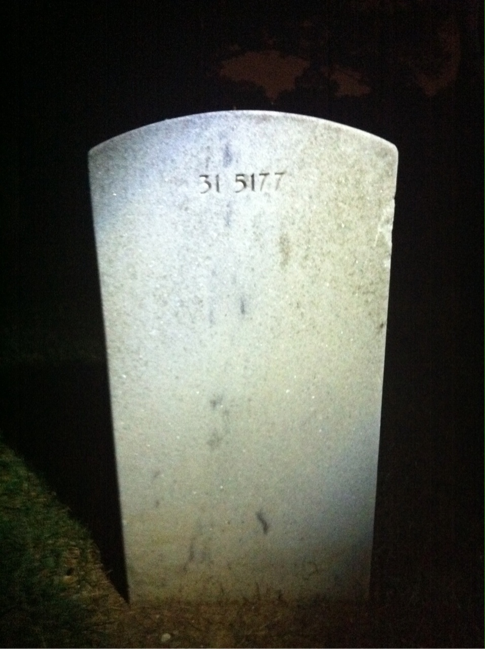 Back of headstone — Robert Ashworth