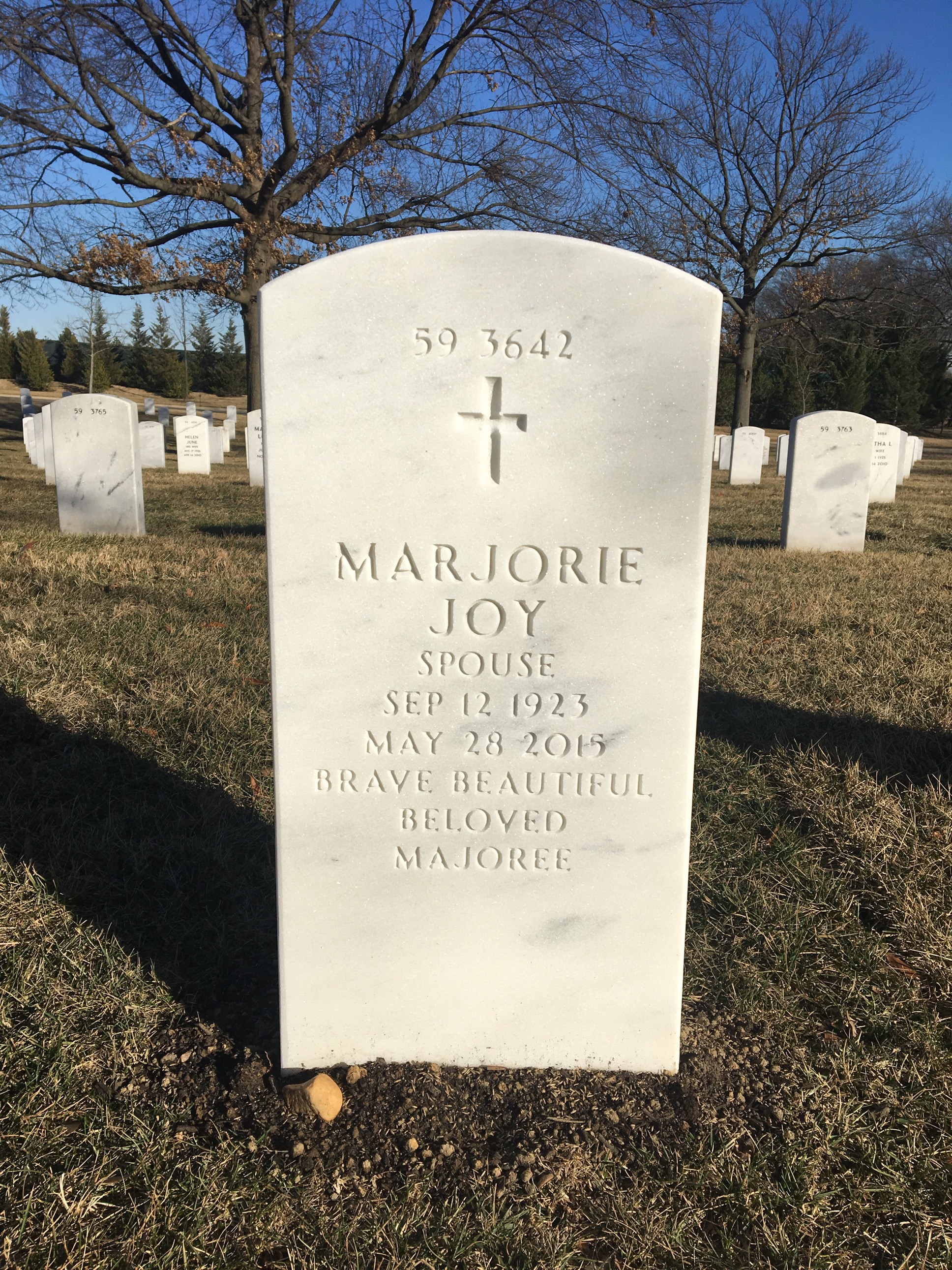 Back of headstone — John Gaustad