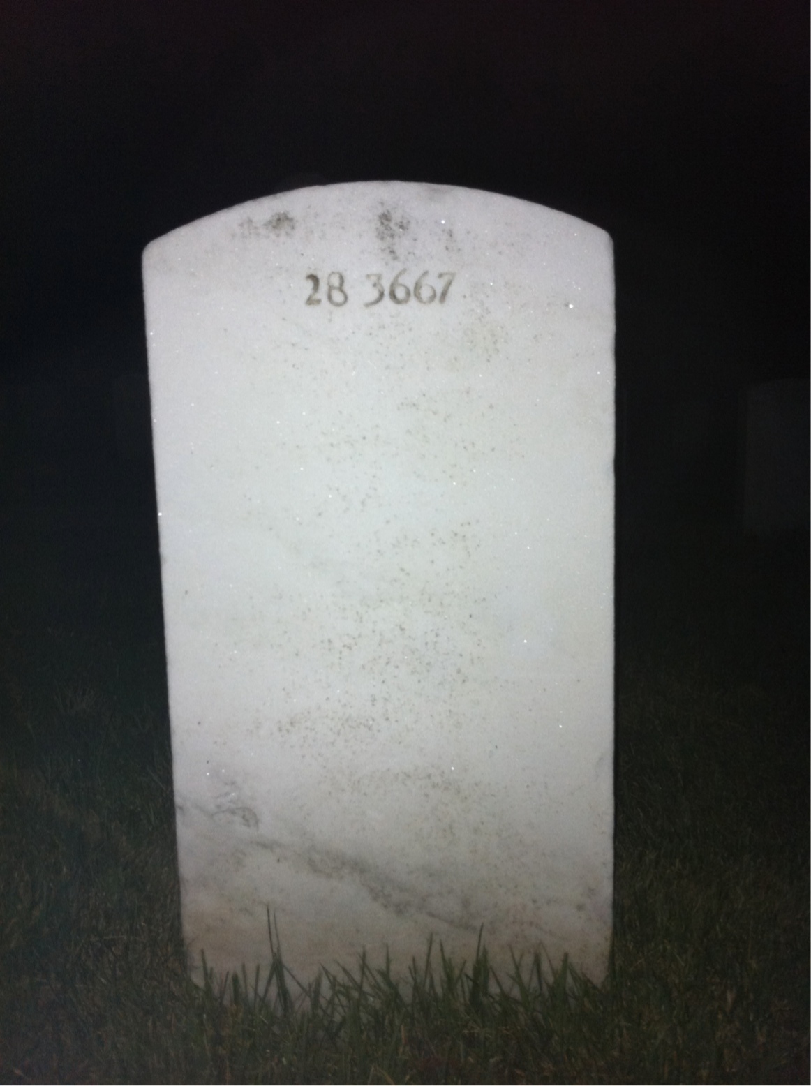 Back of headstone — Edmund Anderson