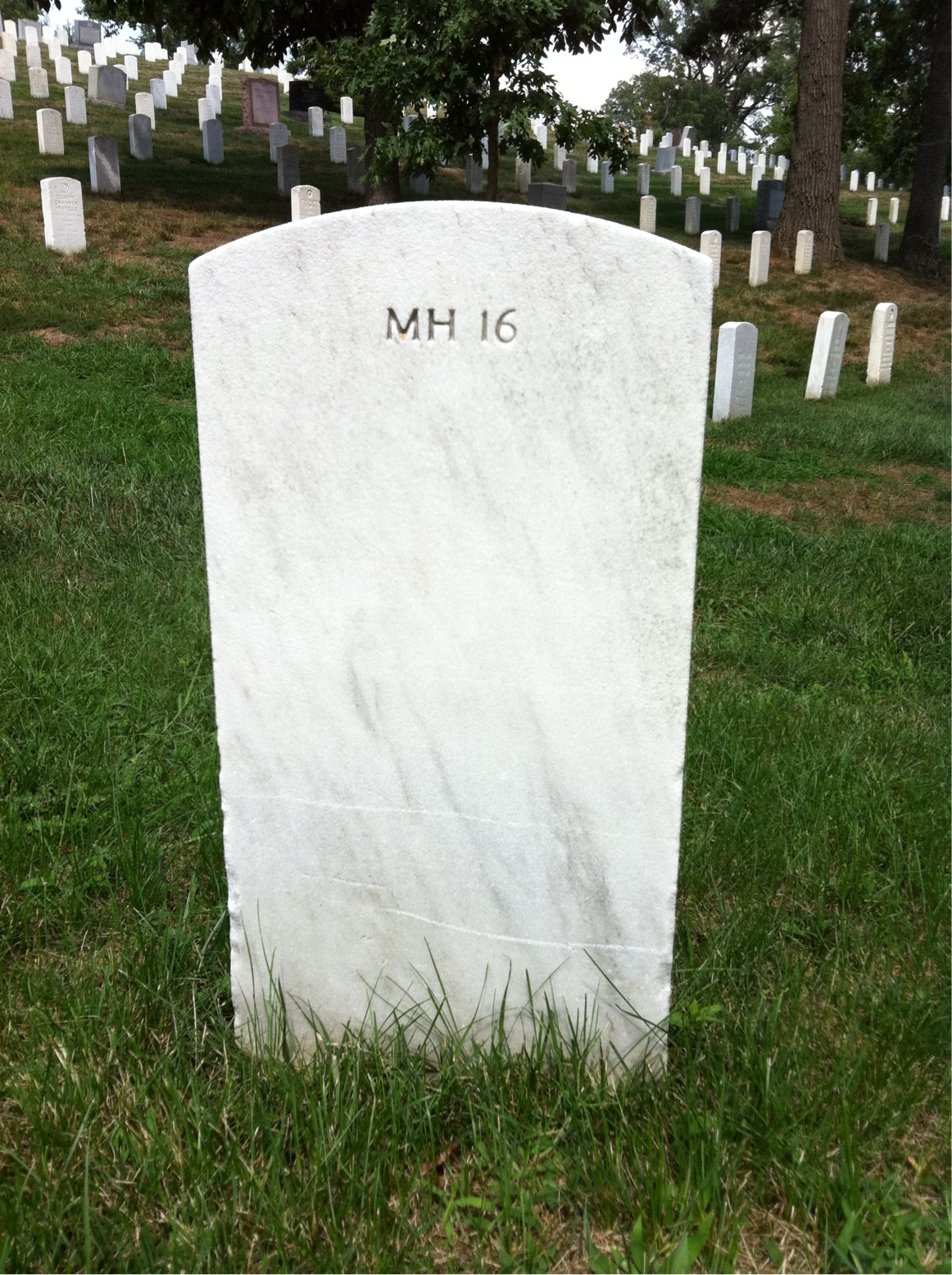 Back of headstone — Gustav Anderson