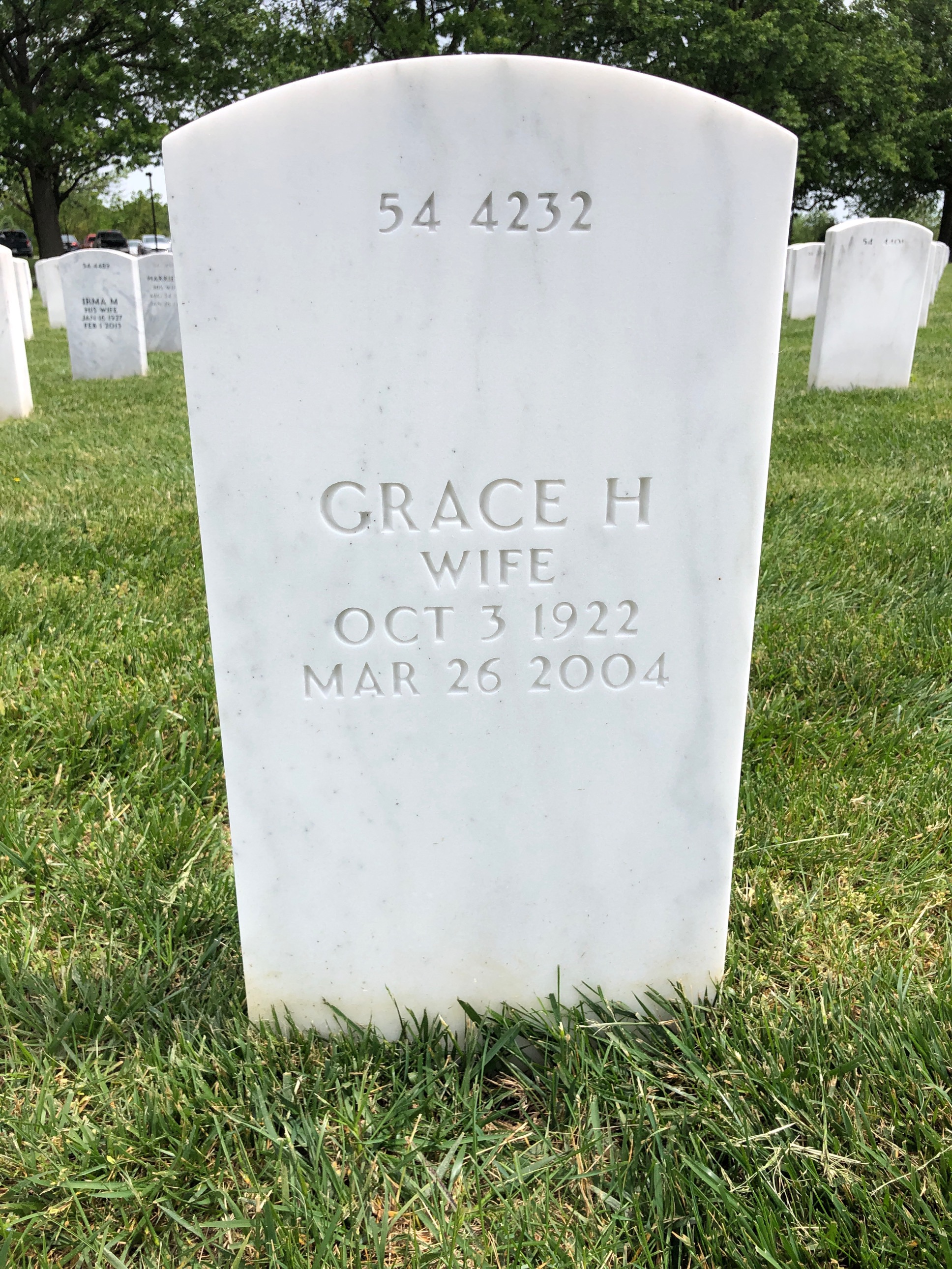 Back of headstone — William Carrier