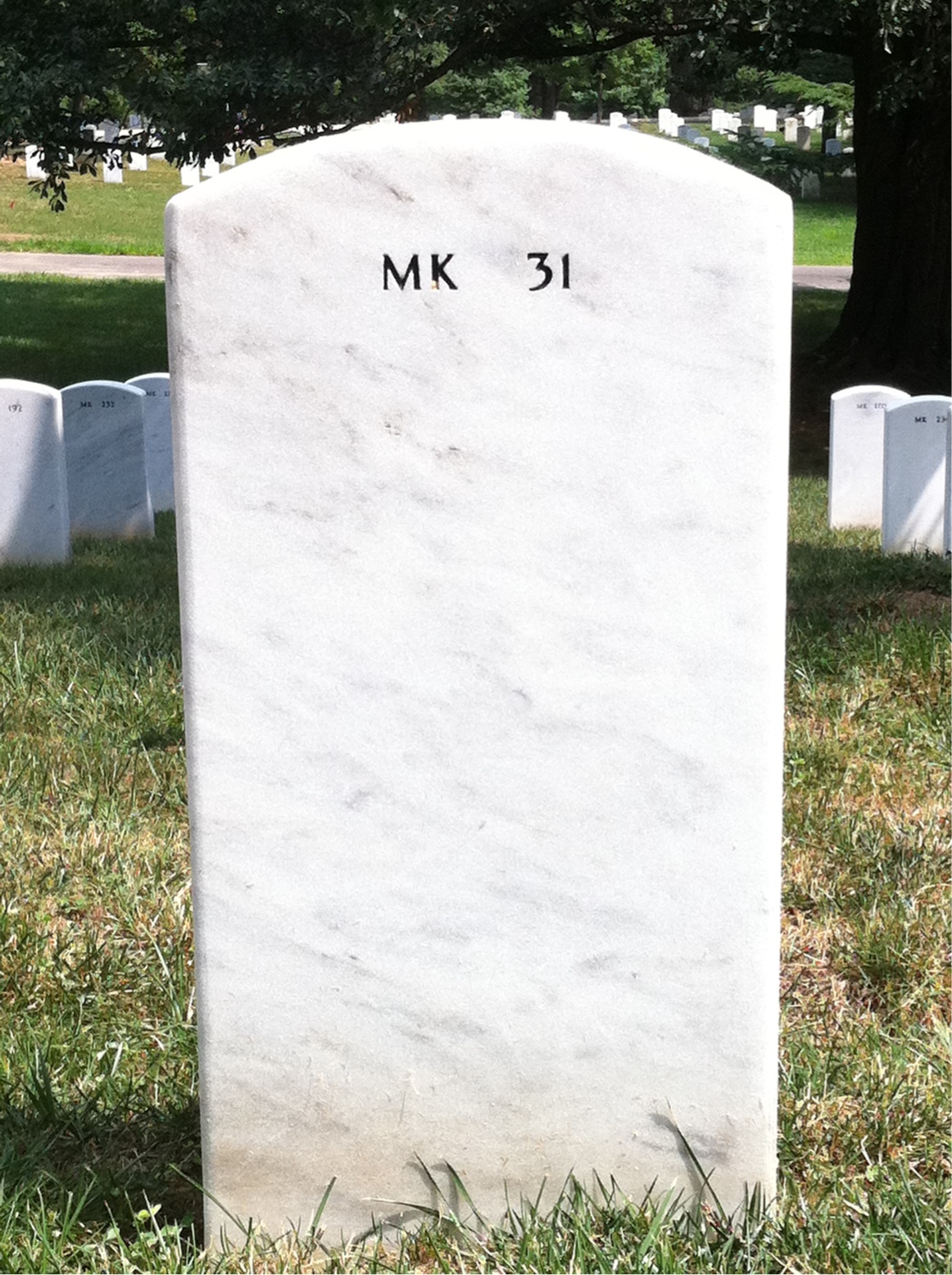 Back of headstone — George Karam