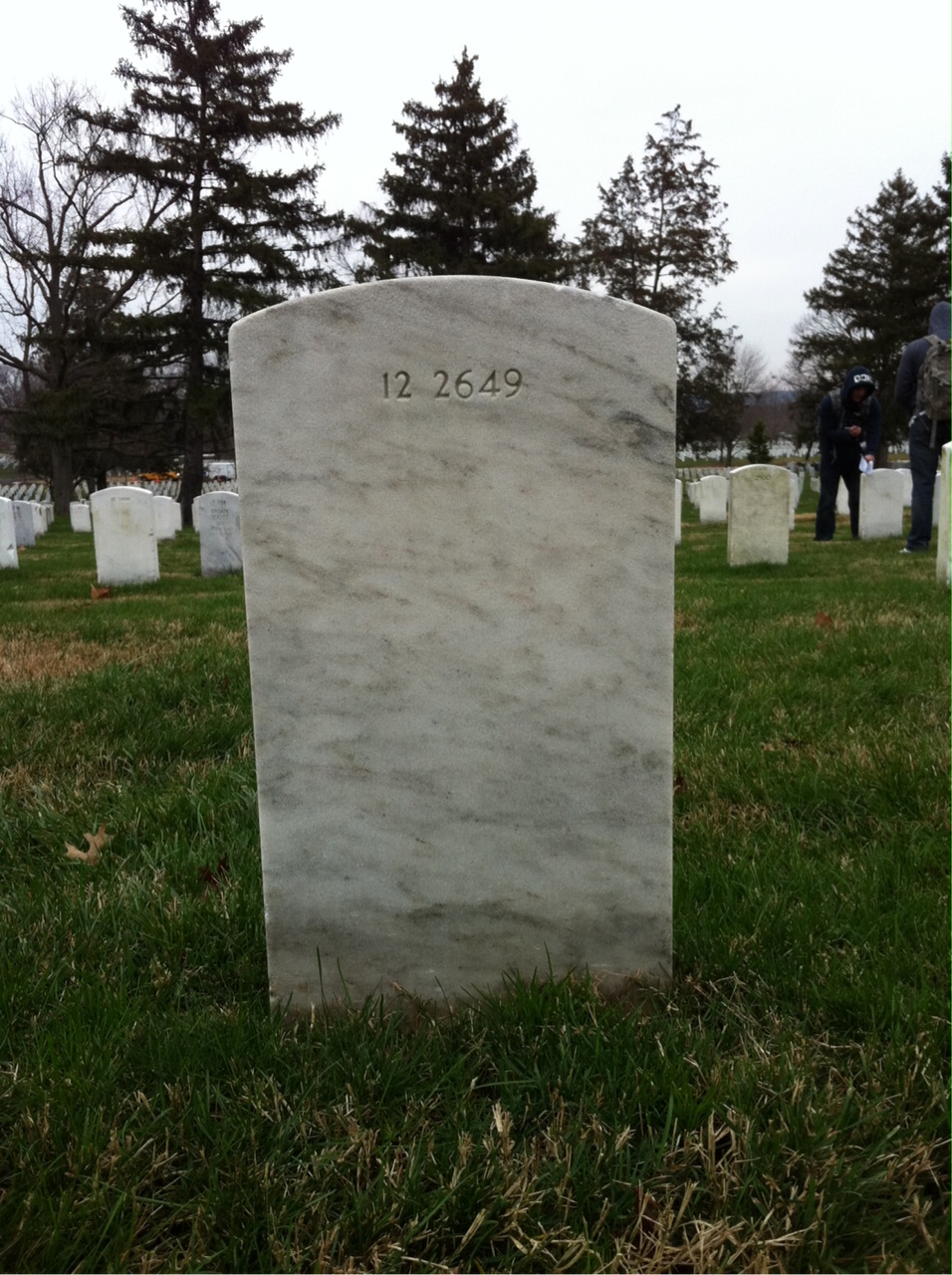 Back of headstone — Edna Benson