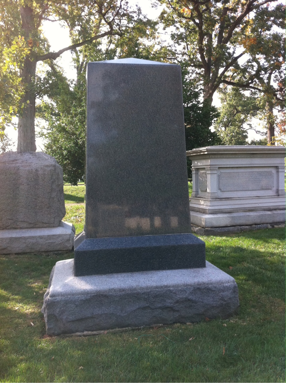 Headstone of Zenas R. Bliss
