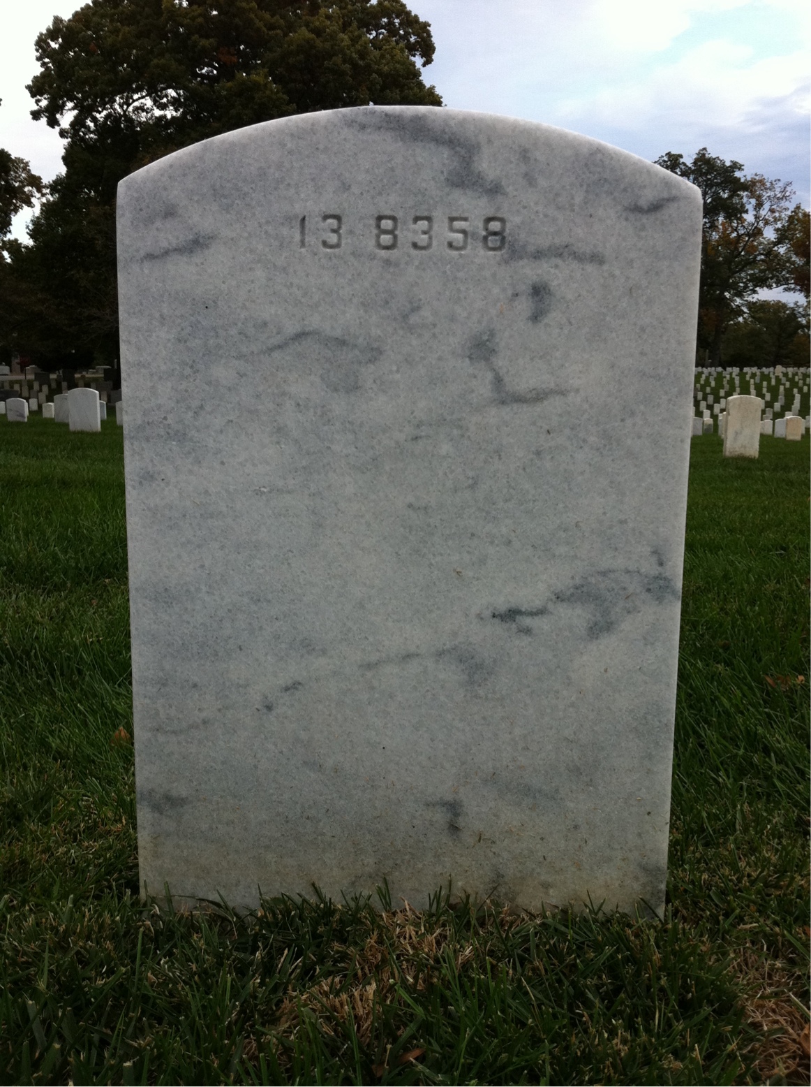 Back of headstone — P Mishler