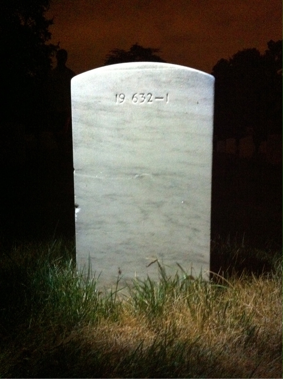 Back of headstone — William Allen