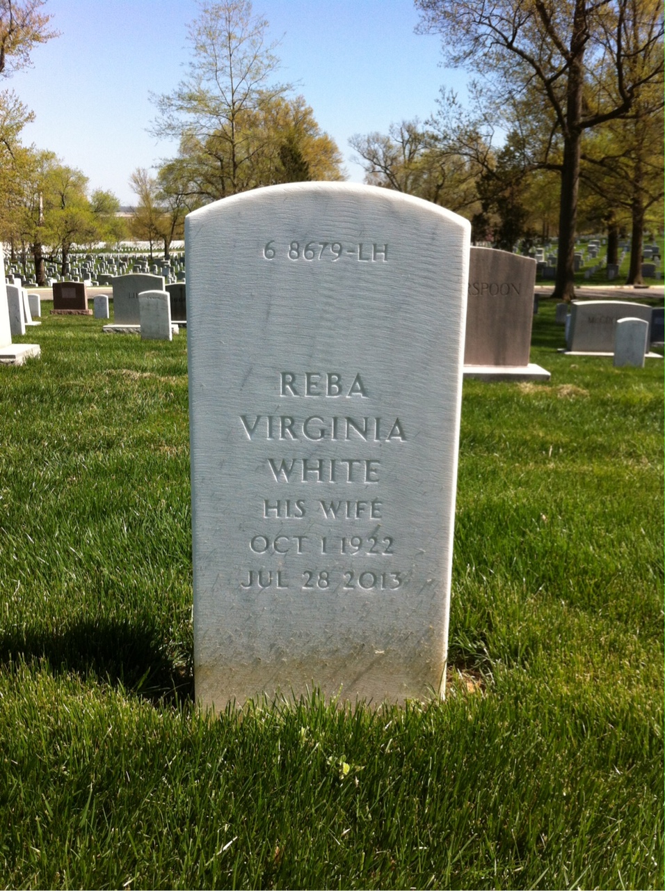 Back of headstone — Edward Axelson
