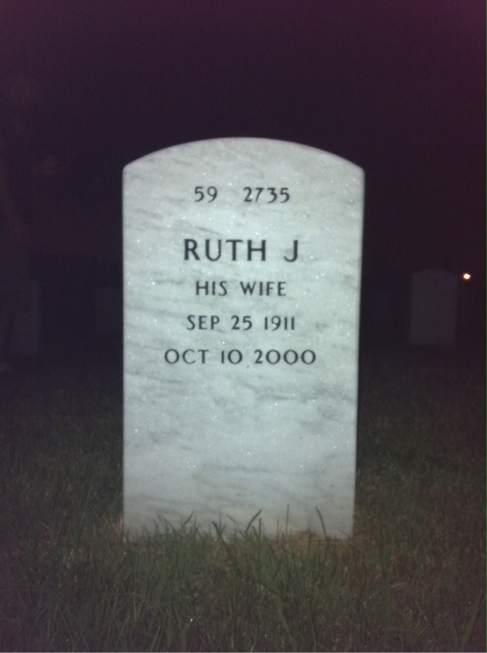 Back of headstone — Richard Mason