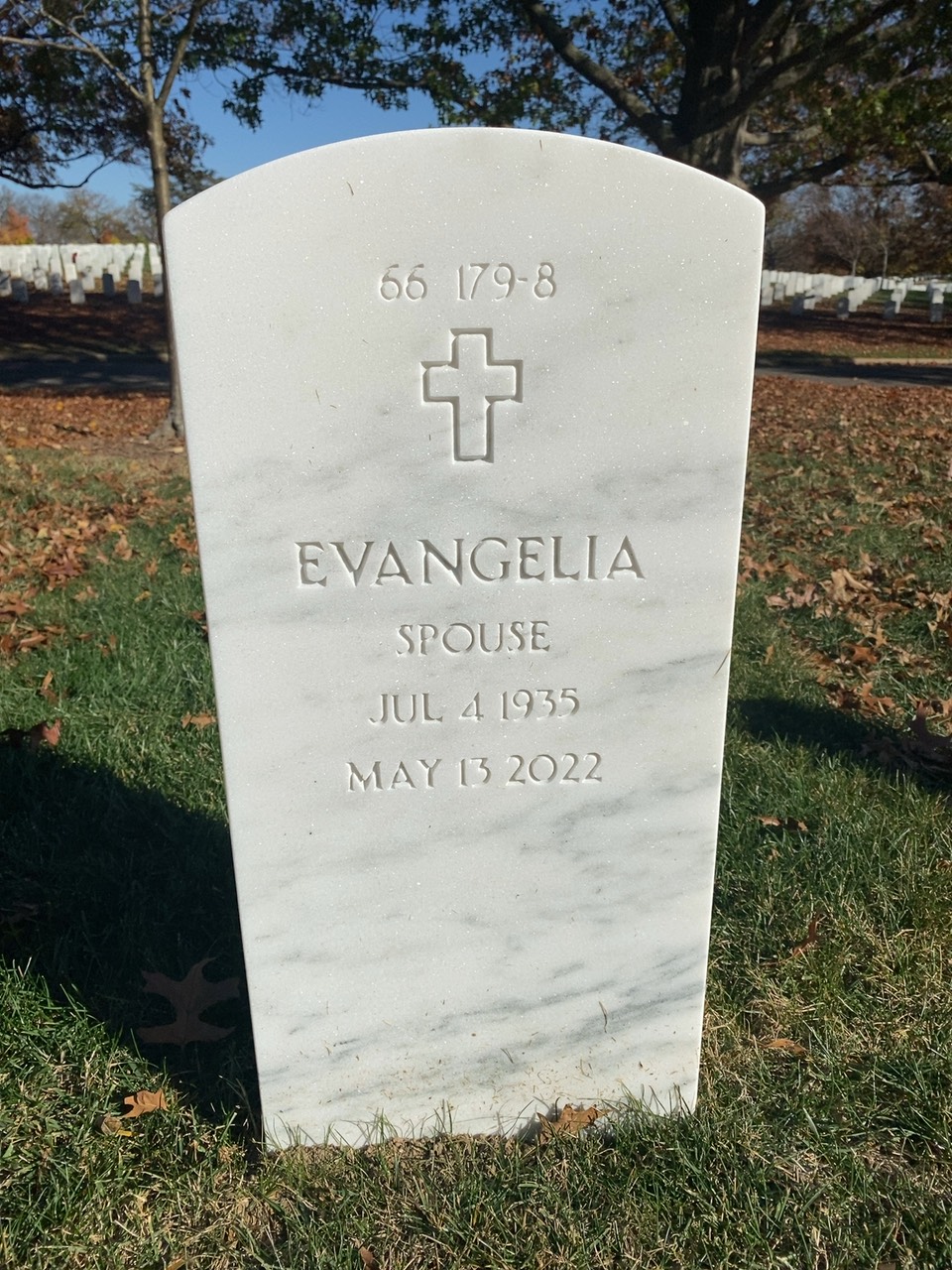 Back of headstone — Sam Sabbarese