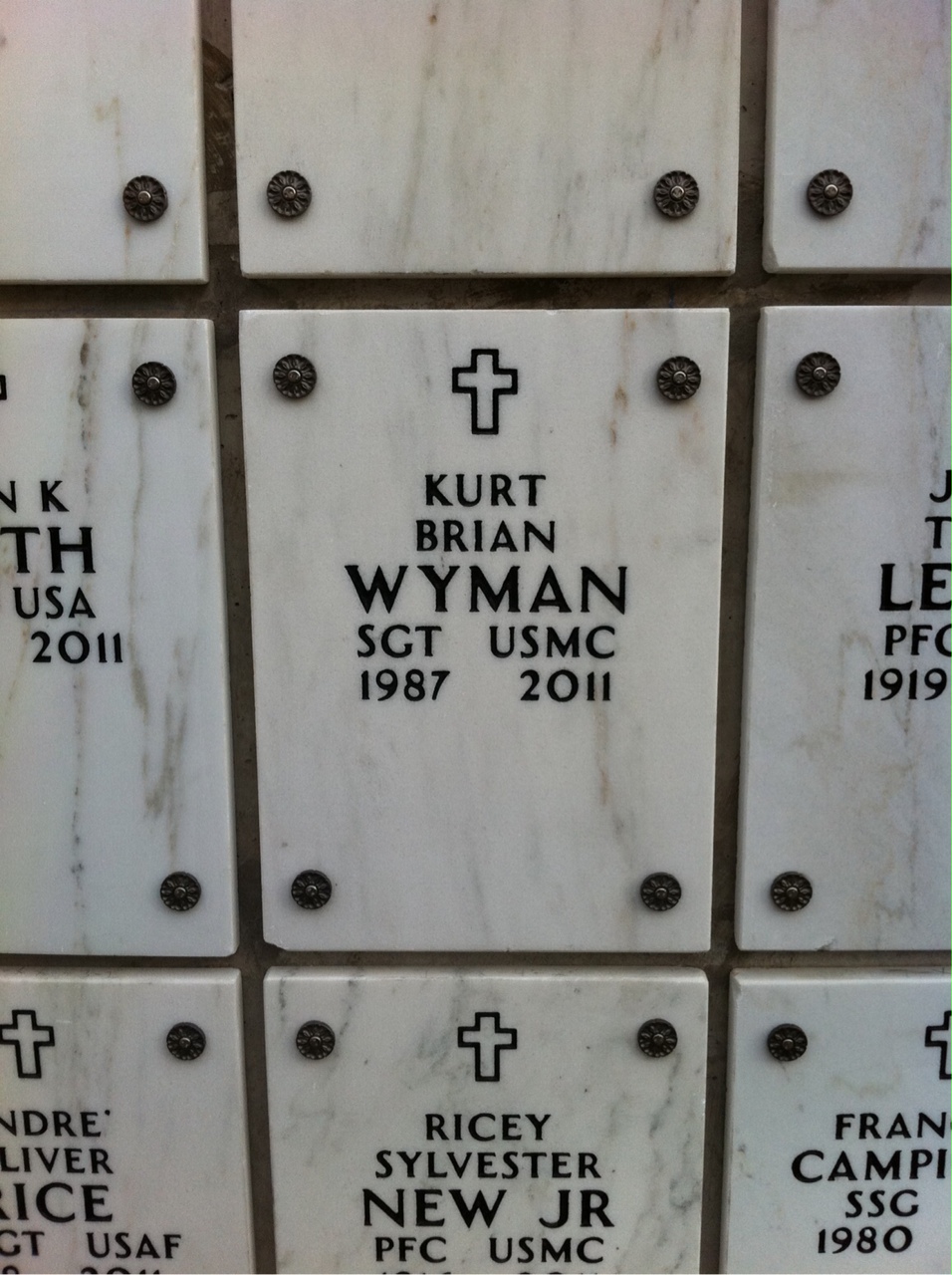 Headstone of Kurt Wyman